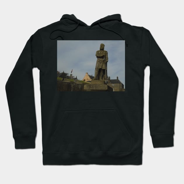 Robert The Bruce Statue at Stirling Castle, Scotland Hoodie by MagsWilliamson